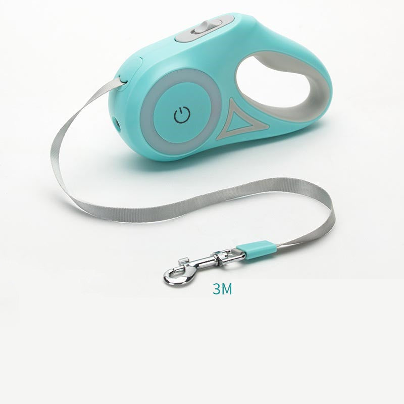 Freedom & Control: Retractable Dog Leash with Spotlight - Pawsitive Vibes
