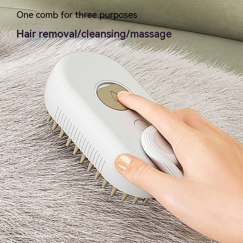 Gentle Grooming: 3-in-1 Electric Brush for Pets - Pawsitive Vibes