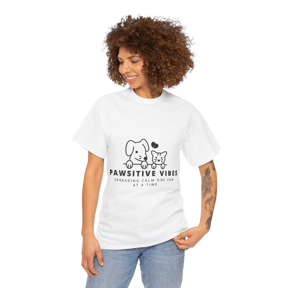 Super Comfortable Pawsitive Vibes T-Shirt