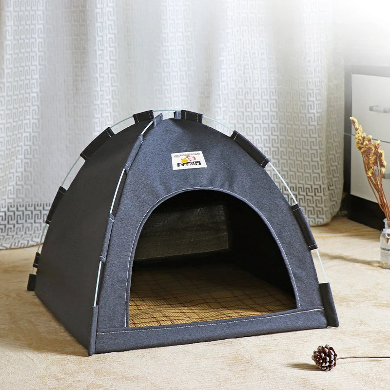 Cozy Comfort: Foldable All-Season Pet Tent Nest - Pawsitive Vibes