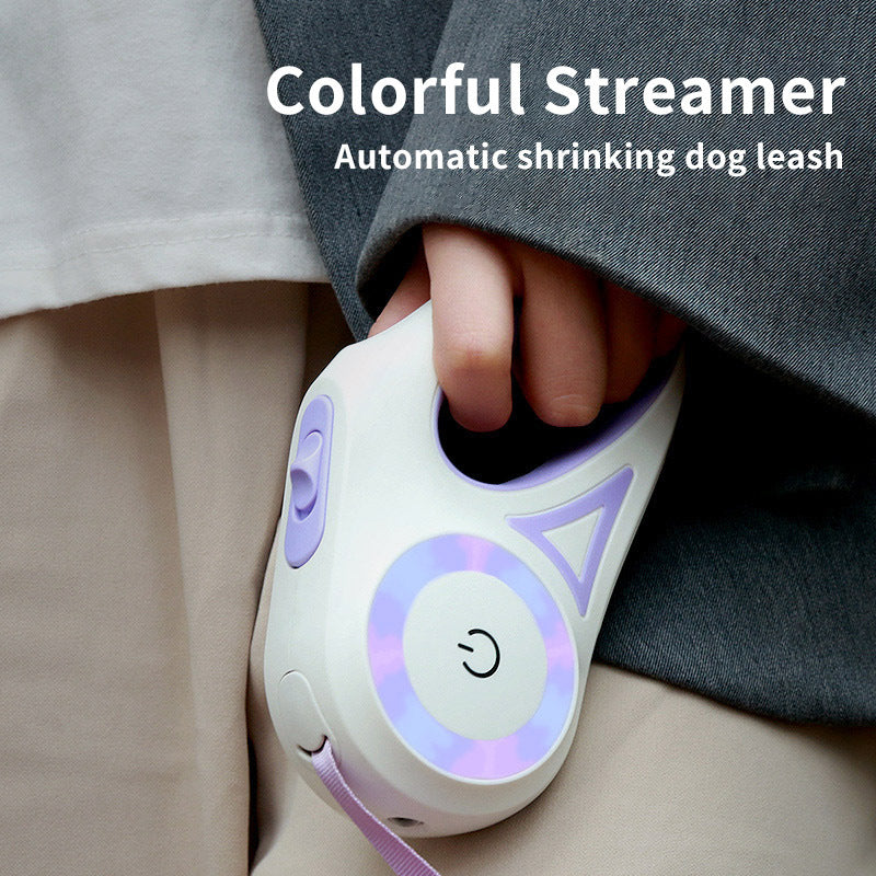 Freedom & Control: Retractable Dog Leash with Spotlight - Pawsitive Vibes
