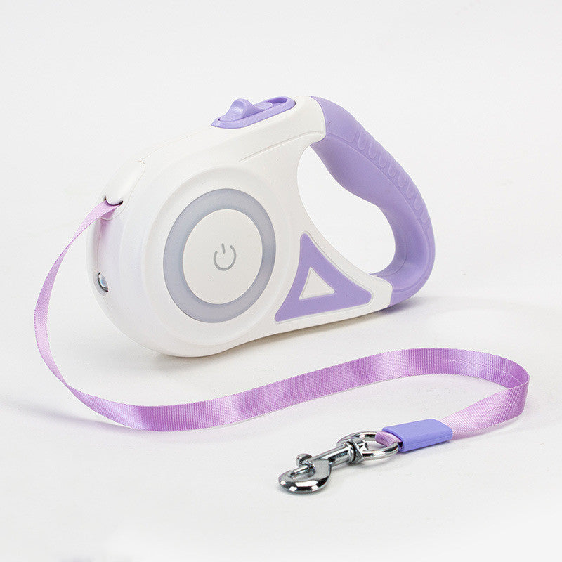 Freedom & Control: Retractable Dog Leash with Spotlight - Pawsitive Vibes